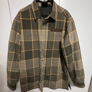 Harley-Davidson Green and Tan Lightweight Shirt Jacket